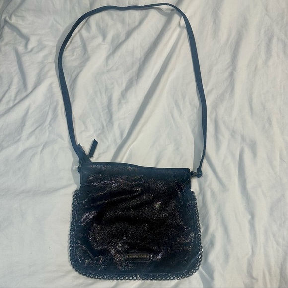 Steve Madden Y2K Black Chain Crossbody Bag Whimsigoth Indie Sleeze Cyber Punk - Picture 2 of 3